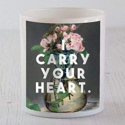 SCENTED CANDLES, I CARRY YOUR HEART BY THE 13 PRINTS Vanilla