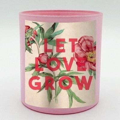 SCENTED CANDLES, LET LOVE GROW BY THE 13 PRINTS Rose & Peony