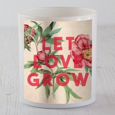 SCENTED CANDLES, LET LOVE GROW BY THE 13 PRINTS Vanilla