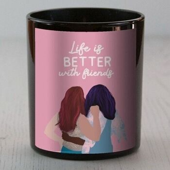 BOUGIES PARFUMÉES, LIFE IS BETTER WITH FRIENDS BY GIDDY KIPPER Wild Fig & Patchouli