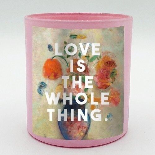 SCENTED CANDLES, LOVE IS THE WHOLE THING BY THE 13 PRINTS Rose & Peony