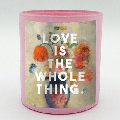 SCENTED CANDLES, LOVE IS THE WHOLE THING BY THE 13 PRINTS Rose & Peony