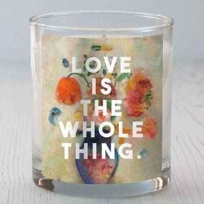 SCENTED CANDLES, LOVE IS THE WHOLE THING BY THE 13 PRINTS Lime Basil & Mandarin