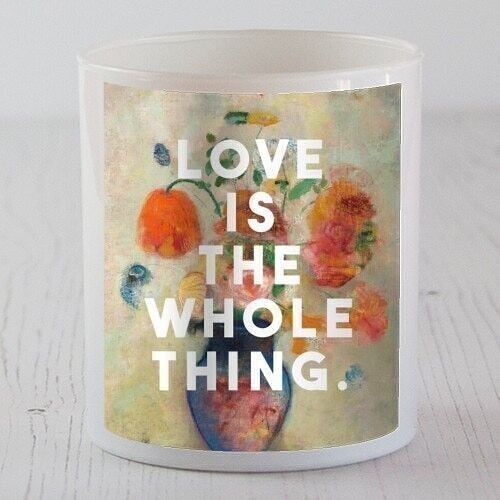 SCENTED CANDLES, LOVE IS THE WHOLE THING BY THE 13 PRINTS Vanilla