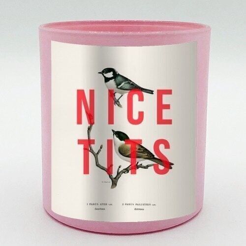 SCENTED CANDLES, NICE TITS BY THE 13 PRINTS Rose & Peony