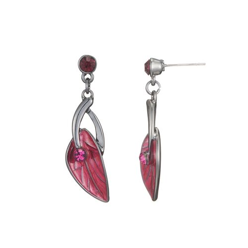 Boucles d'oreilles à tige Brooklynn fuchsia