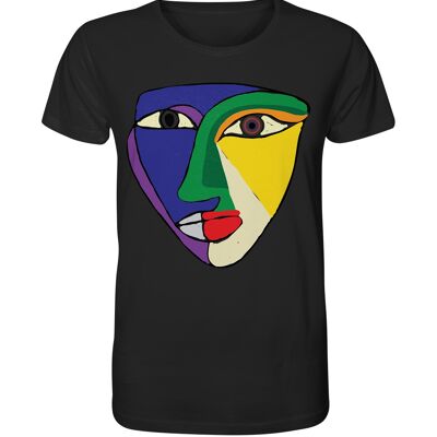 Camiseta 'face2face' unisex - Camiseta orgánica - Negro - XS