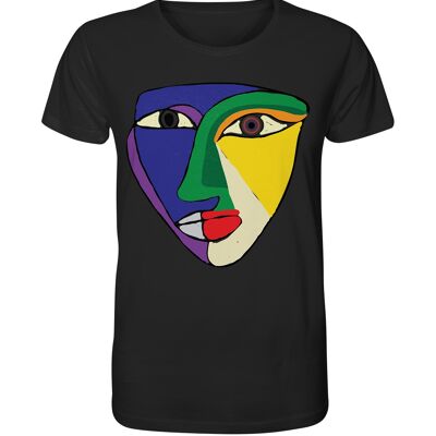 'face2face'' T-Shirt unisex - Organic Shirt - Black - S