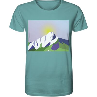 "Tochal sunrise" T-Shirt unisex - Organic Shirt - Citadel Blue - XS