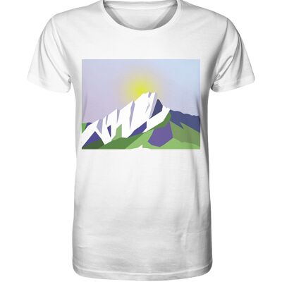 "Tochal sunrise" T-Shirt unisex - Organic Shirt - White - M