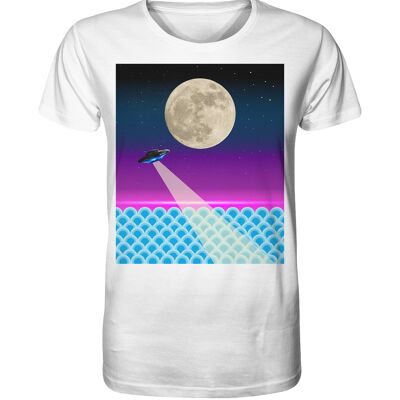 "ufo" T-Shirt unisex - Organic Shirt - White - 5XL