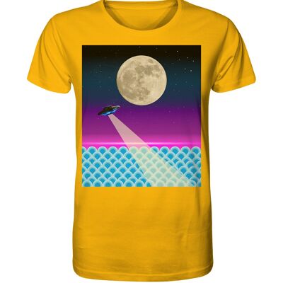 "ufo" T-Shirt unisex - Organic Shirt - Spectra Yellow - L