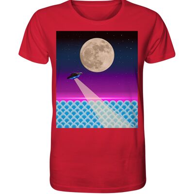 "ufo" T-Shirt unisex - Organic Shirt - Red - XS