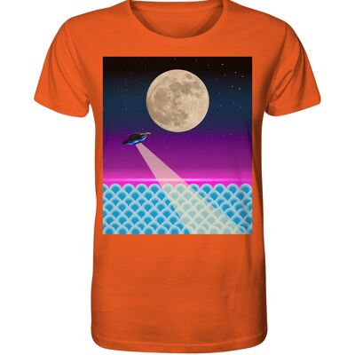 "ufo" T-Shirt unisex - Organic Shirt - Bright Orange - XS