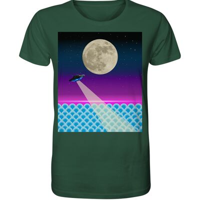 "ufo" T-Shirt unisex - Organic Shirt - Bottle Green - M