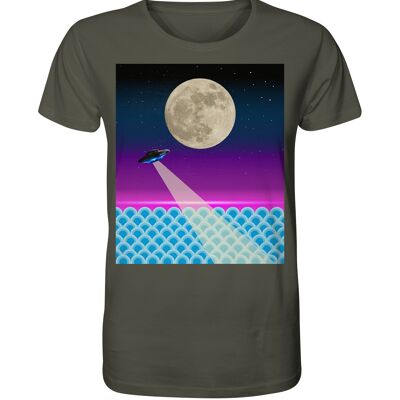 "ufo" T-Shirt unisex - Organic Shirt - Khaki - XL