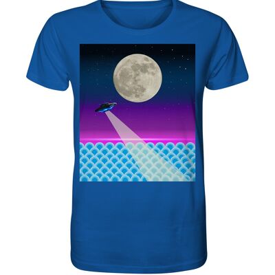 "ufo" T-Shirt unisex - Organic Shirt - Royal Blue - XS