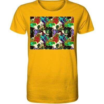 "mysterious" T-Shirt unisex - Organic Shirt - Spectra Yellow - XS
