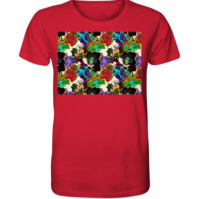 "mysterious" T-Shirt unisex - Organic Shirt - Red - XS