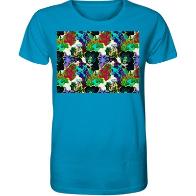 "mysterious" T-Shirt unisex - Organic Shirt - Azur - XS