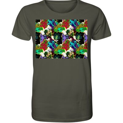 "mysterious" T-Shirt unisex - Organic Shirt - Khaki - XS