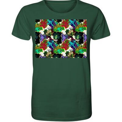 "mysterious" T-Shirt unisex - Organic Shirt - Bottle Green - L