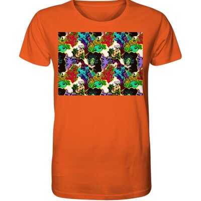 "mysterious" T-Shirt unisex - Organic Shirt - Bright Orange - XS