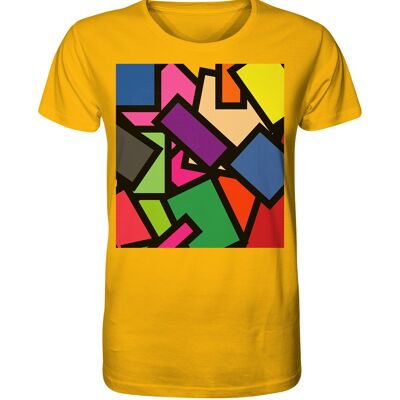 "polygon" T-Shirt unisex - Organic Shirt - Spectra Yellow - XS