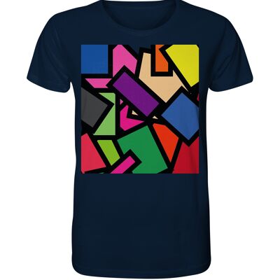 "polygon" T-Shirt unisex - Organic Shirt - French Navy - XS