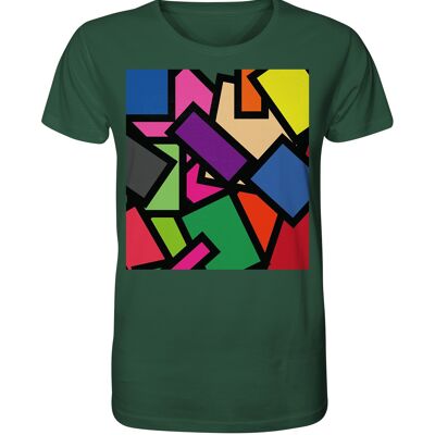 "polygon" T-Shirt unisex - Organic Shirt - Bottle Green - S