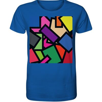 "polygon" T-Shirt unisex - Organic Shirt - Royal Blue - XS