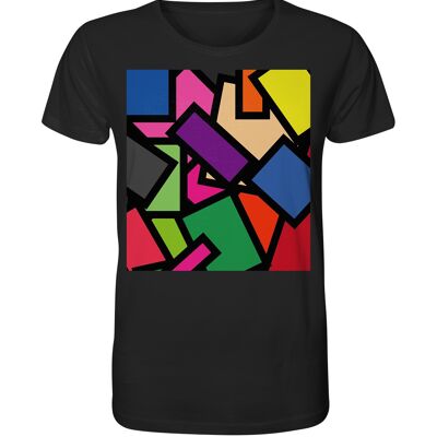 "polygon" T-Shirt unisex - Organic Shirt - Black - XS