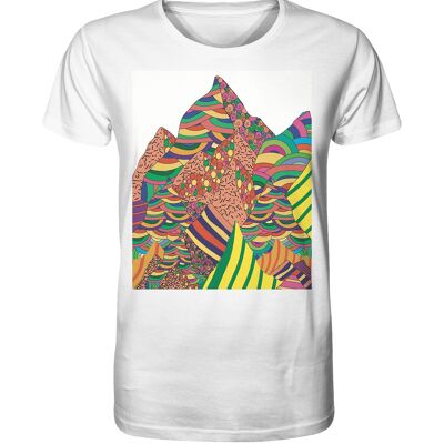 "mountain view" T-Shirt unisex - Organic Shirt - White - L