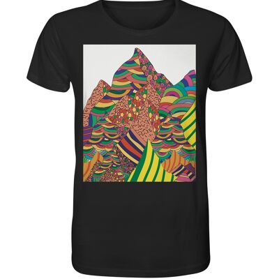 "mountain view" T-Shirt unisex - Organic Shirt - Black - XS