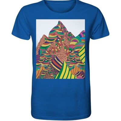"mountain view" T-Shirt unisex - Organic Shirt - Royal Blue - XS