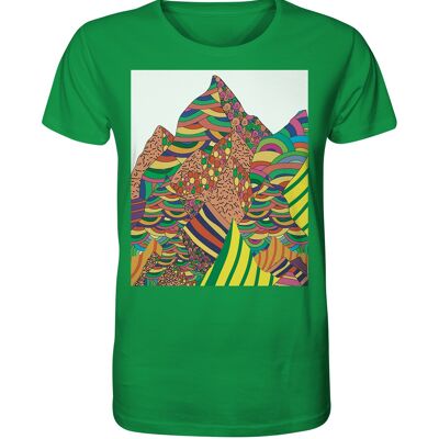 "mountain view" T-Shirt unisex - Organic Shirt - Fresh Green - M