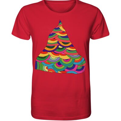 "circles" T-Shirt unisex - Organic Shirt - Red - 3XL