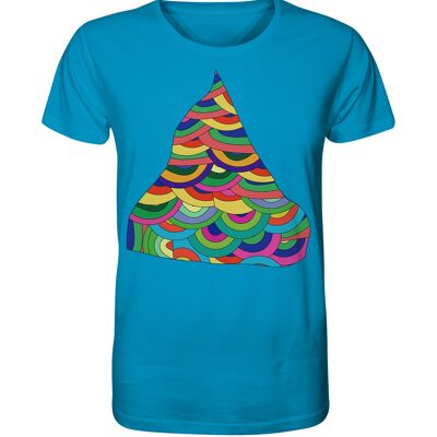 "circles" T-Shirt unisex - Organic Shirt - Azur - XXL