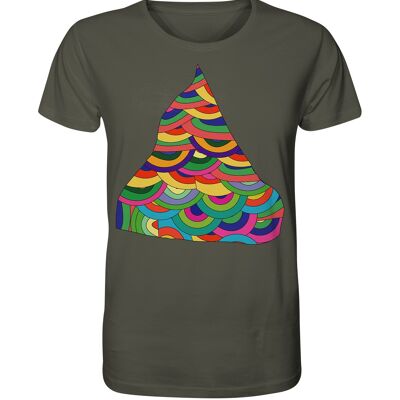 "circles" T-Shirt unisex - Organic Shirt - Khaki - S