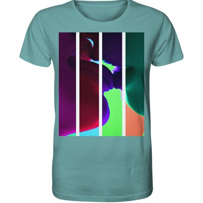 "kiss" T-Shirt unisex - Organic Shirt - Citadel Blue - XS