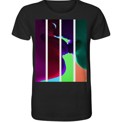 "kiss" T-Shirt unisex - Organic Shirt - Black - XS