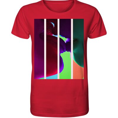 "kiss" T-Shirt unisex - Organic Shirt - Red - XL