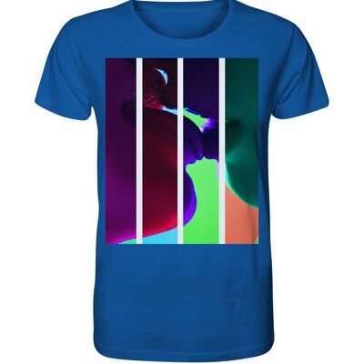 "kiss" T-Shirt unisex - Organic Shirt - Royal Blue - L