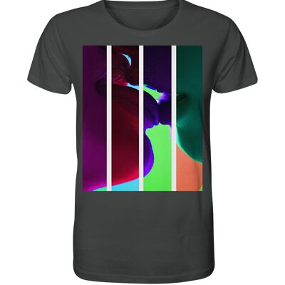 "kiss" T-Shirt unisex - Organic Shirt - Anthracite - XL