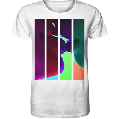 "kiss" T-Shirt unisex - Organic Shirt - White - L