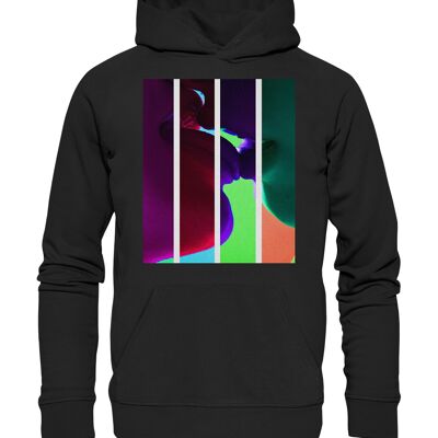 "kiss" Hoodie unisex - Organic Hoodie - Black - 3XL