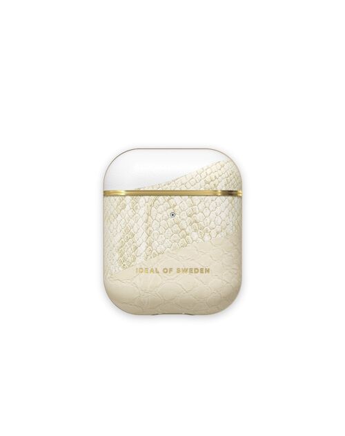 Atelier AirPods Case Cream Gold Snake