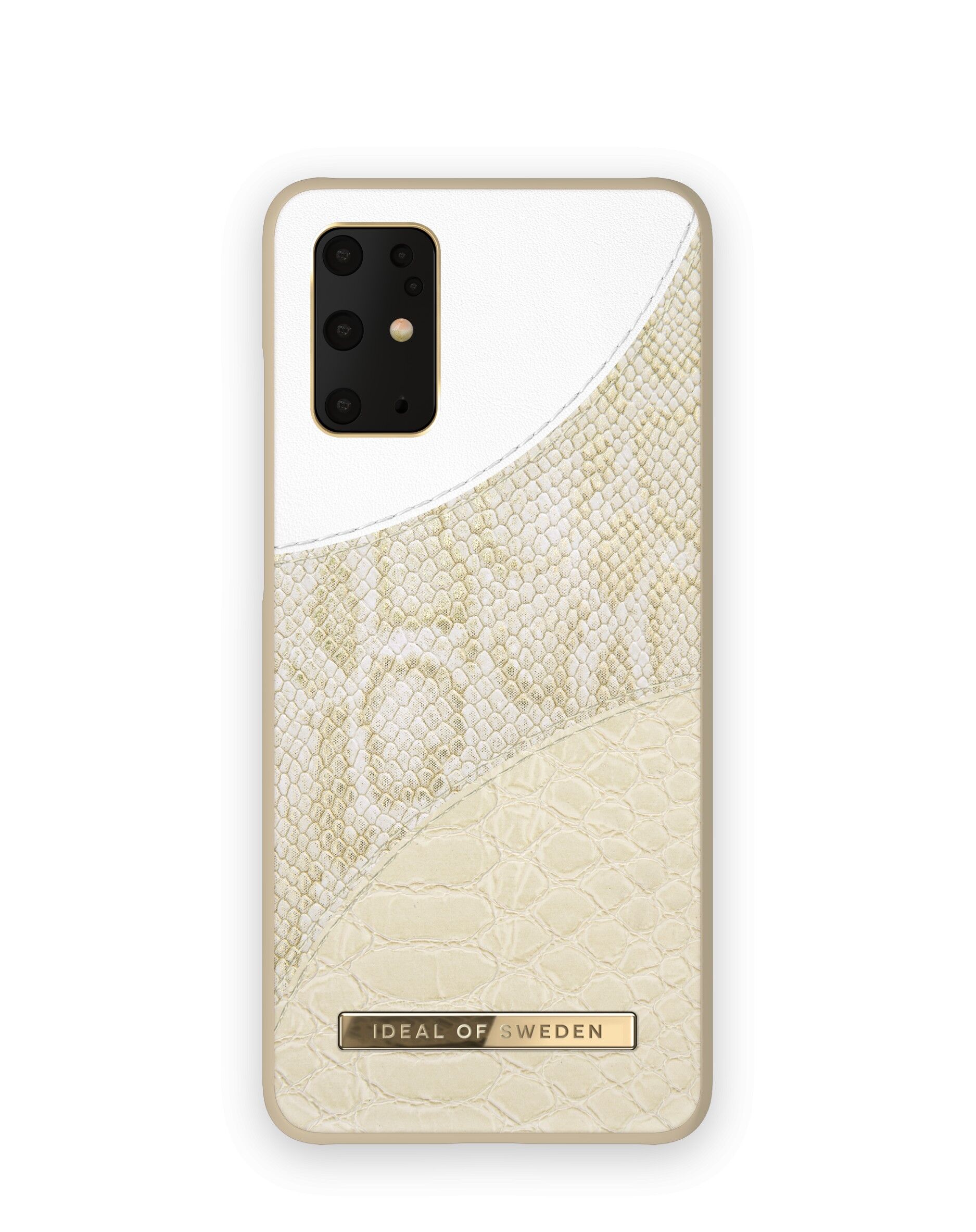 Atelier Custodia Galaxy S20 Plus Crema Serpente Oro