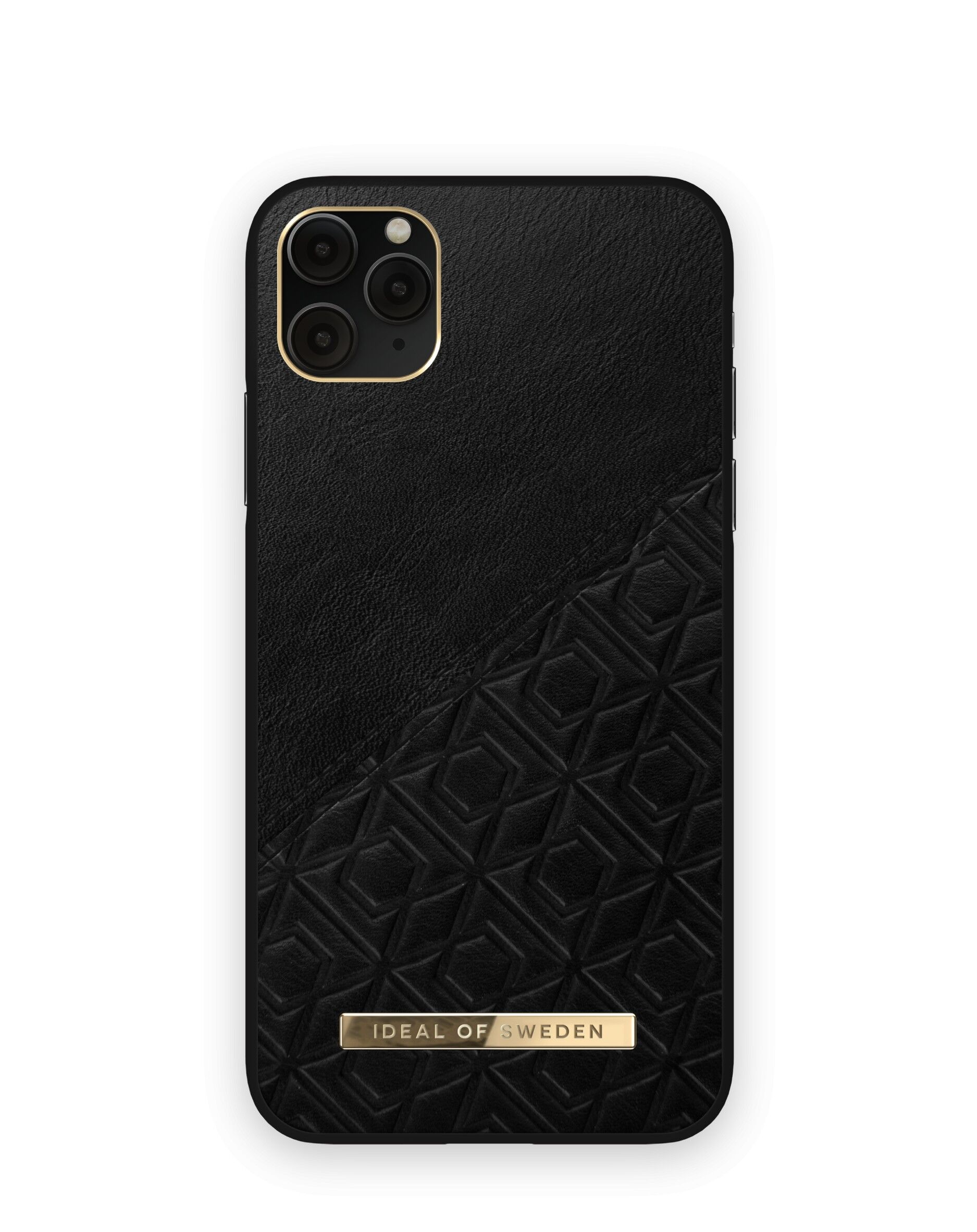 Custodia Atelier iPhone 11 Pro Max goffrata nera
