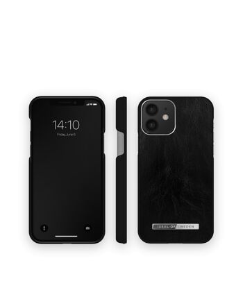 Atelier Coque iPhone 12 Noir Brillant Argenté 4